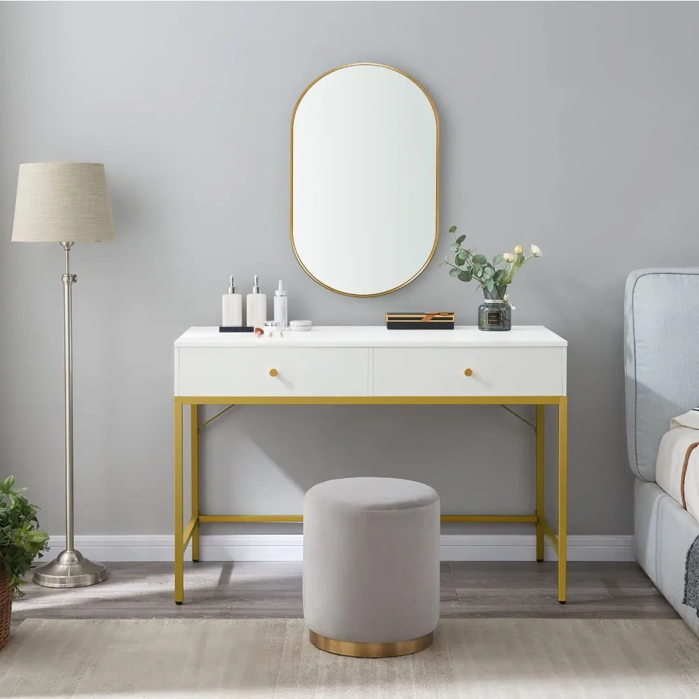 2024 New Vanity Desk with Drawers, Modern Simple Makeup Dressing Table.