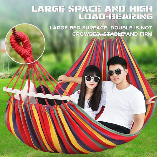 Outdoor Camping Canvas Hammock Hanging Bed