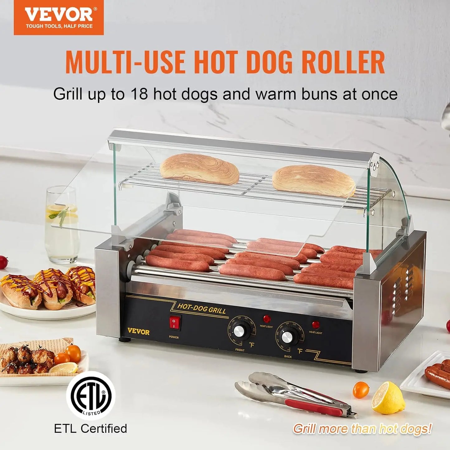 Commercial Hot Dog Roller, Electric Sausage Maker, BBQ Machine.