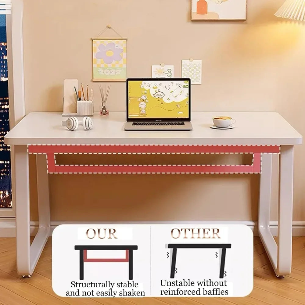 47.3 Inch Computer Desk, Modern Style Writing Desk.