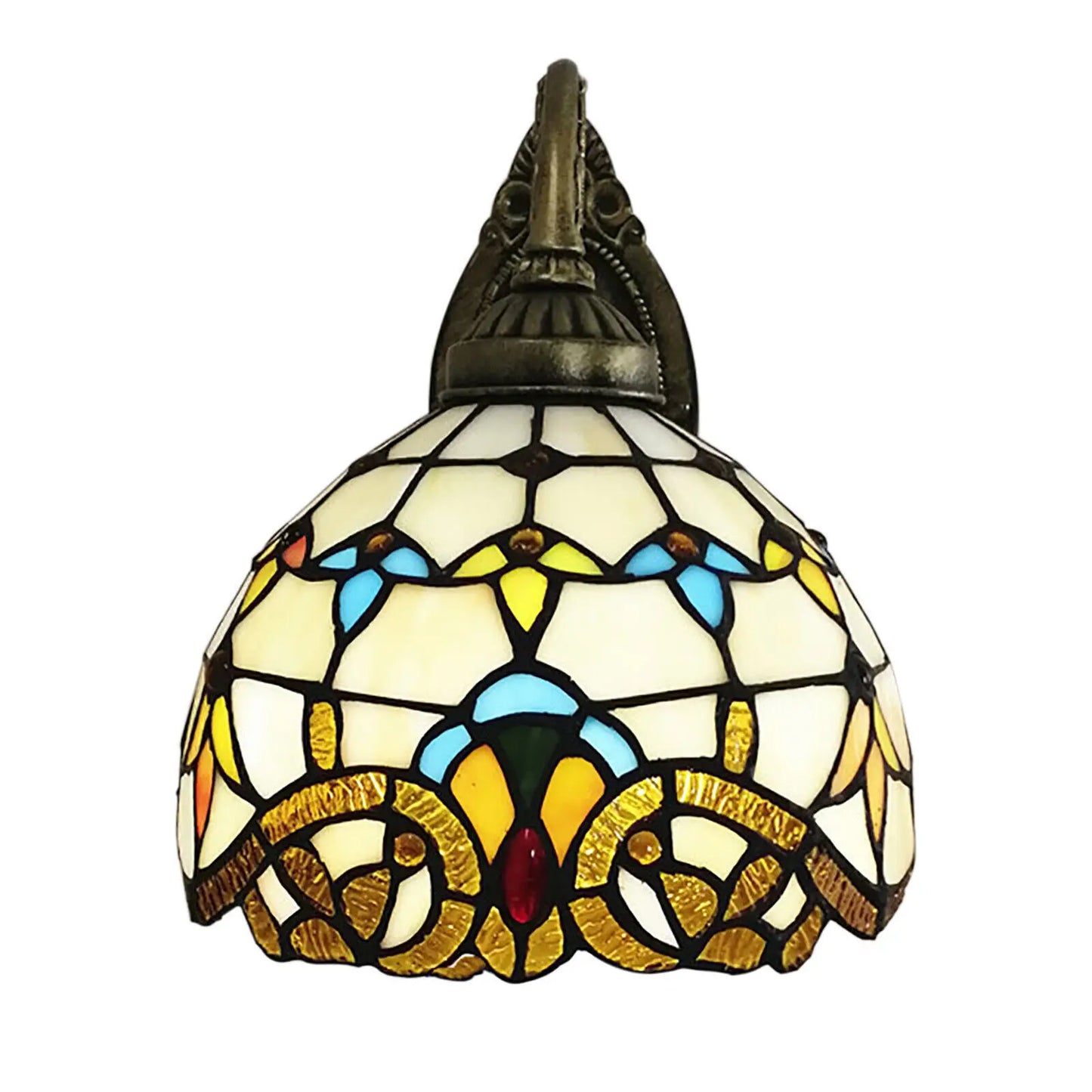 Tiffany Style Wall Sconce Lamp Stained Glass Light.