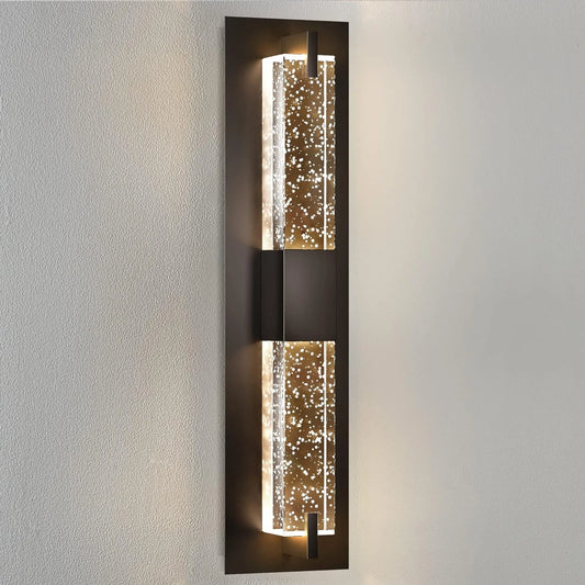 Dimmable LED Sconces Wall Lighting W/Bubble Crystal.