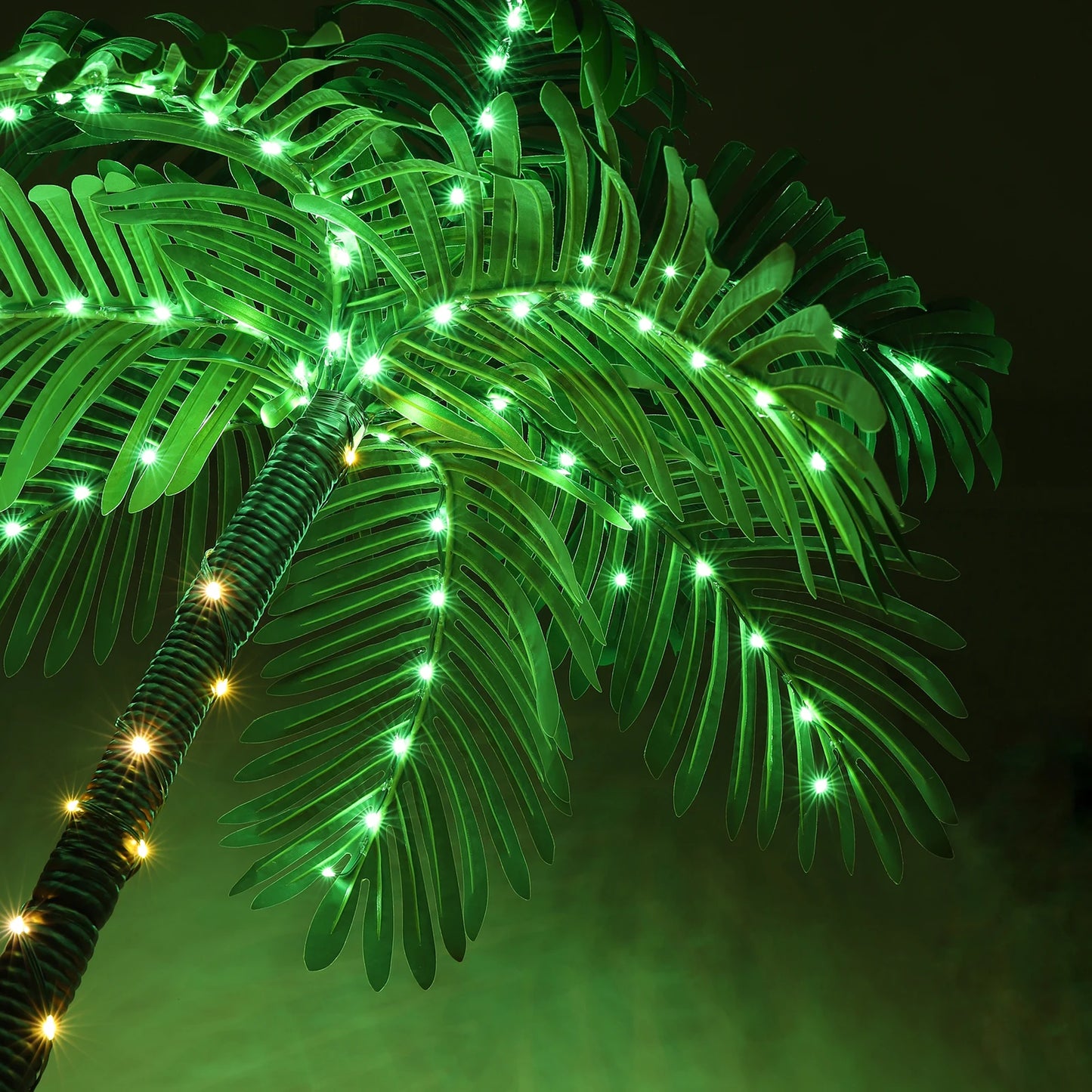 6ft Solar Lighted Palm Tree LED Artificial Palm.