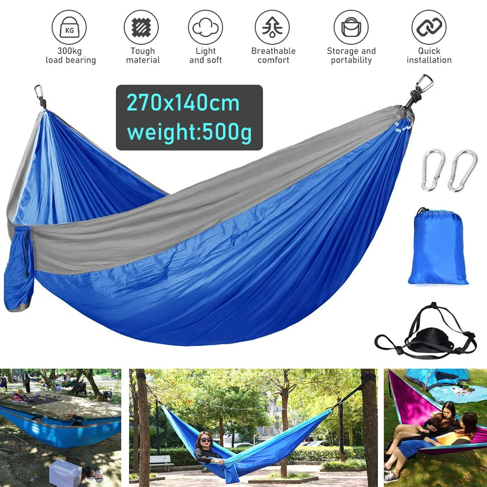 Single & Double Size Outdoor Camping Hiking Hammock.